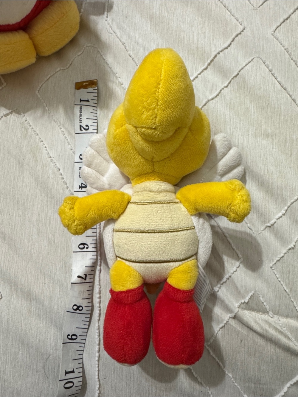 Plush Yellow Turtle with Red Feet Kids Stuffed Animal